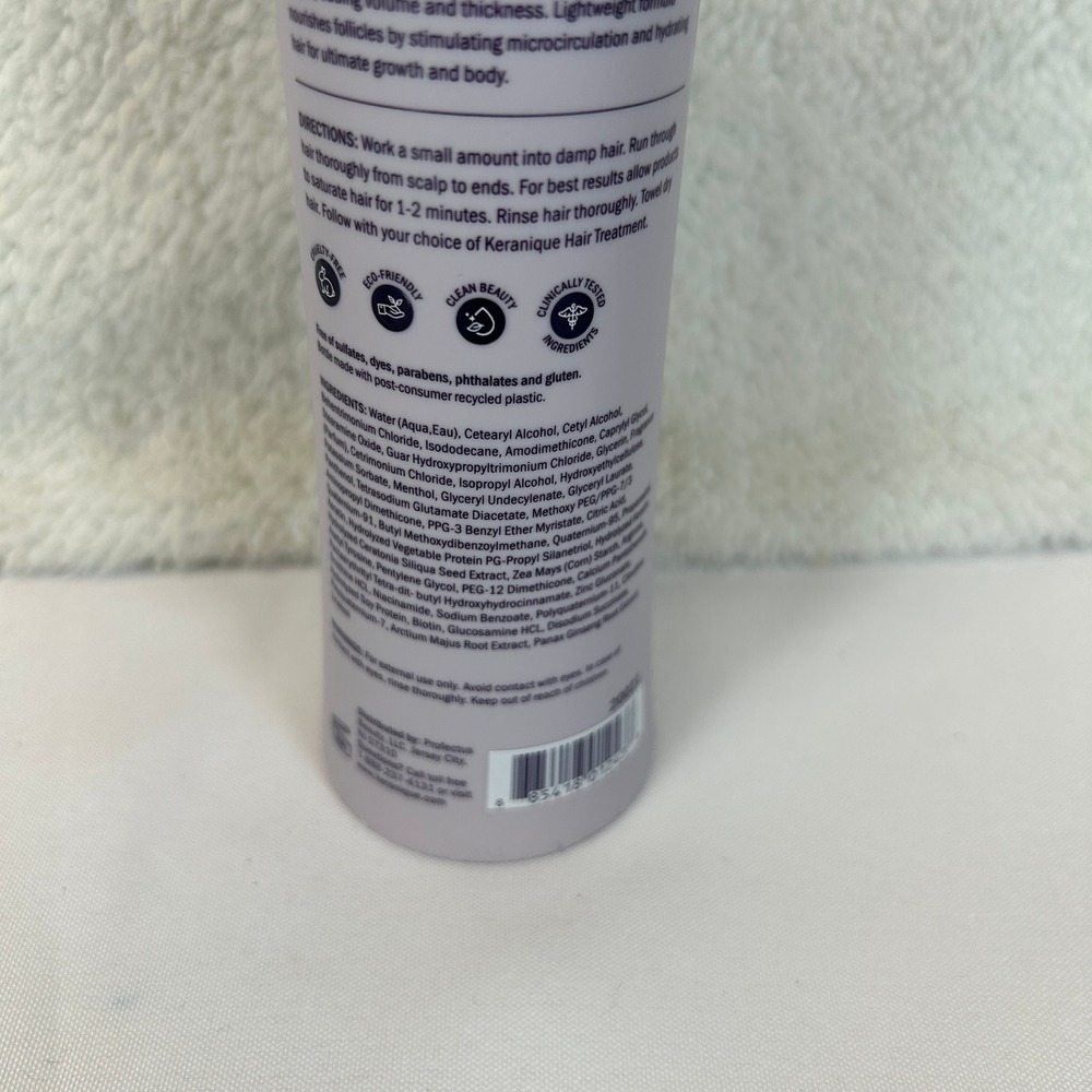Keranique Follicle Strengthening Volumizing Conditioner 8oz Rejuvenate Keratin - Picture 5 of 9